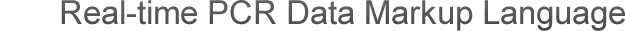 Real-time PCR Data Markup Language